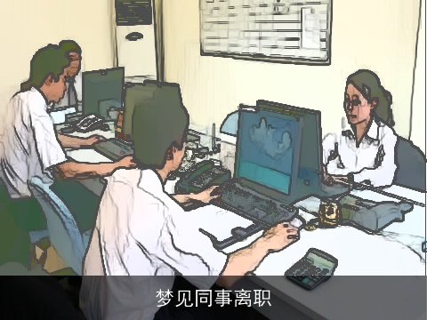 梦见同事离职