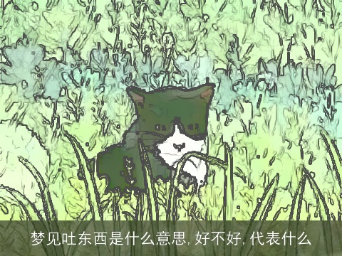 梦见吐东西是什么意思,好不好,代表什么