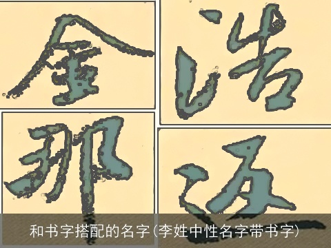 和书字搭配的名字(李姓中性名字带书字)