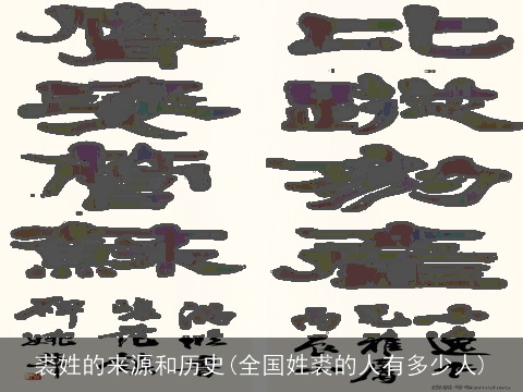 裘姓的来源和历史(全国姓裘的人有多少人)