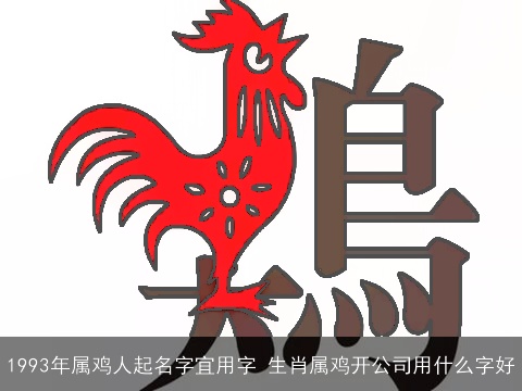 1993年属鸡人起名字宜用字 生肖属鸡开公司用什么字好