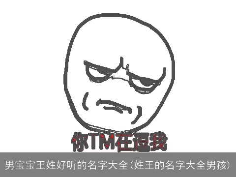 男宝宝王姓好听的名字大全(姓王的名字大全男孩)