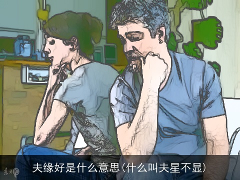 夫缘好是什么意思(什么叫夫星不显)