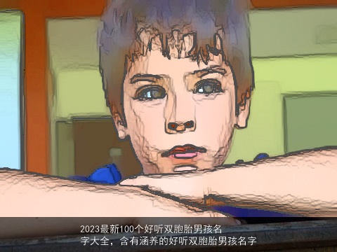 2023最新100个好听双胞胎男孩名字大全，含有涵养的好听双胞胎男孩名字
