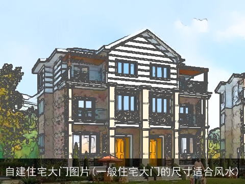 自建住宅大门图片(一般住宅大门的尺寸适合风水)