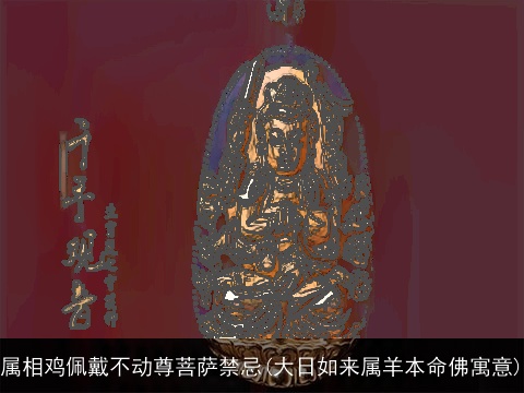 属相鸡佩戴不动尊菩萨禁忌(大日如来属羊本命佛寓意)