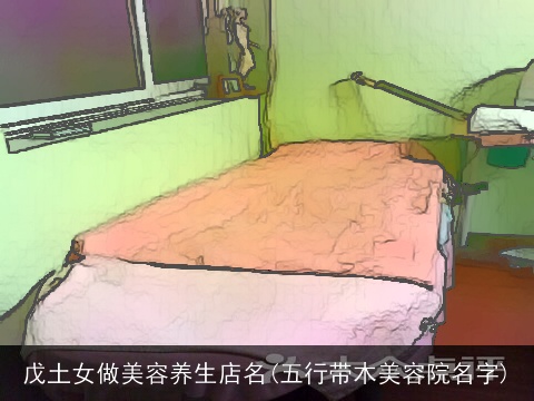 戊土女做美容养生店名(五行带木美容院名字)