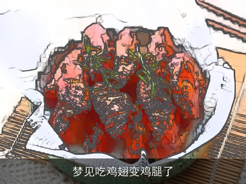 梦见吃鸡翅变鸡腿了