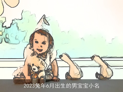2023兔年6月出生的男宝宝小名