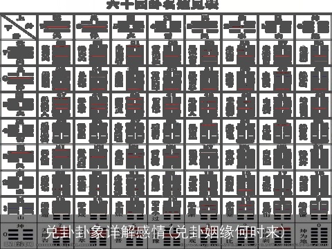 兑卦卦象详解感情(兑卦姻缘何时来)
