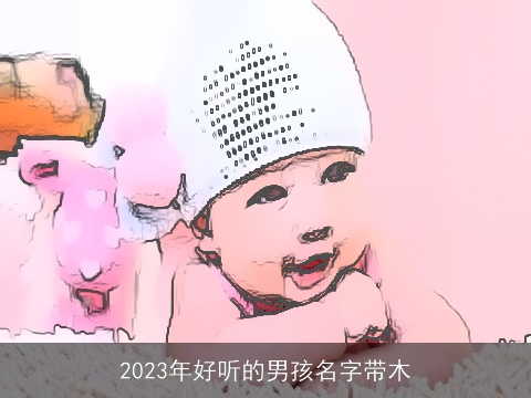 2023年好听的男孩名字带木