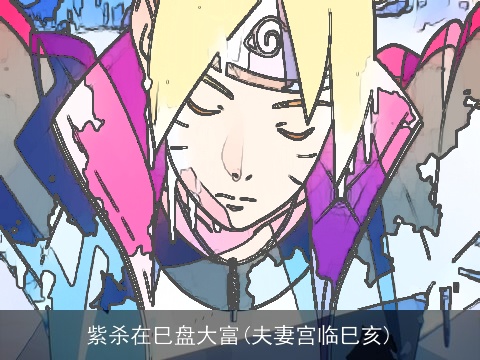 紫杀在巳盘大富(夫妻宫临巳亥)