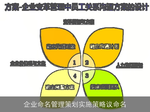企业命名管理策划实施策略议命名