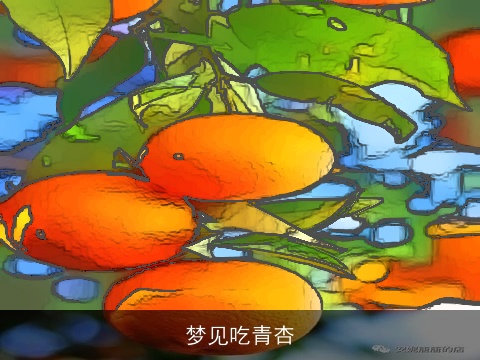梦见吃青杏