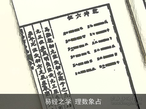 易经之学 理数象占