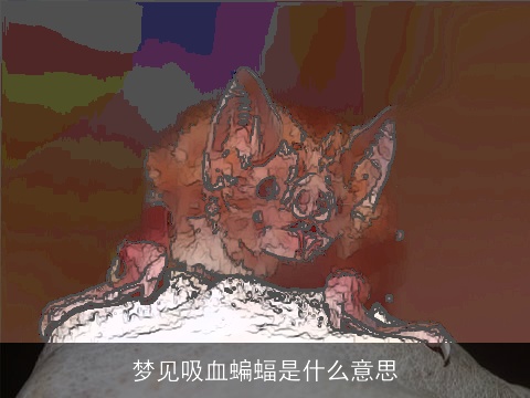 梦见吸血蝙蝠是什么意思