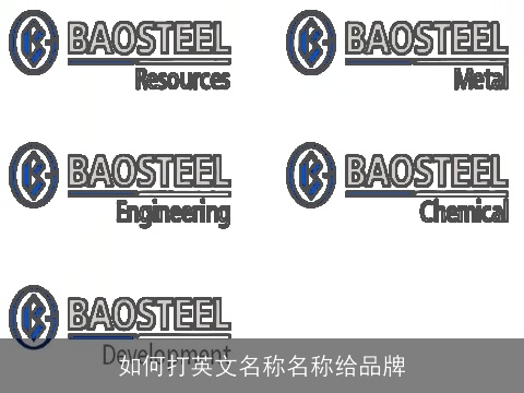 如何打英文名称名称给品牌