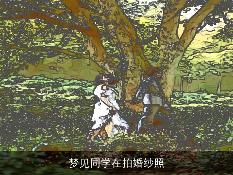 梦见同学在拍婚纱照