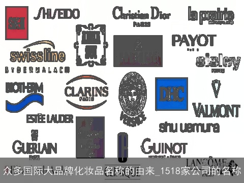 众多国际大品牌化妆品名称的由来_1518家公司的名称