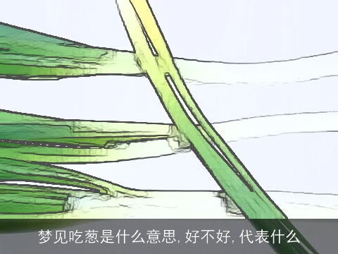 梦见吃葱是什么意思,好不好,代表什么