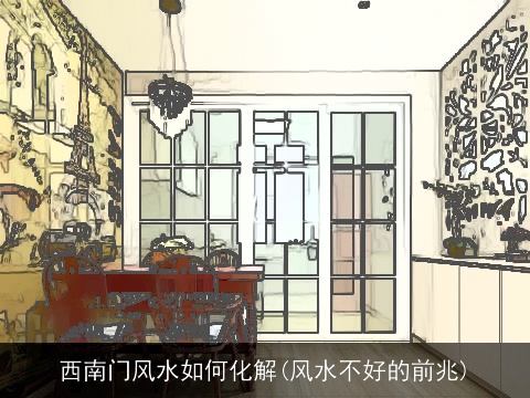 西南门风水如何化解(风水不好的前兆)