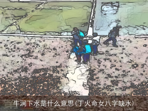 牛涧下水是什么意思(丁火命女八字缺水)