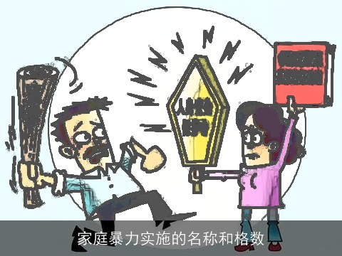 家庭暴力实施的名称和格数