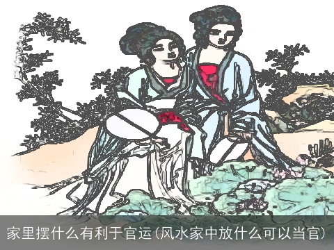 家里摆什么有利于官运(风水家中放什么可以当官)