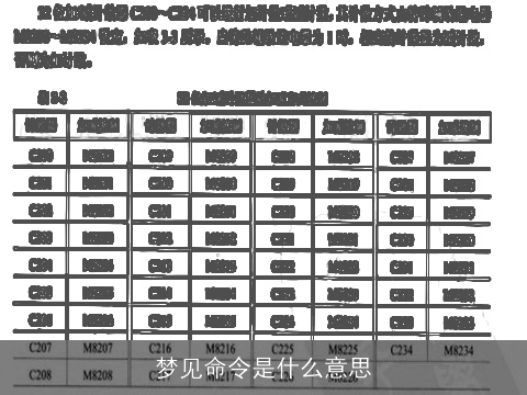 梦见命令是什么意思