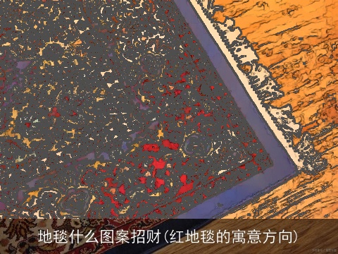 地毯什么图案招财(红地毯的寓意方向)