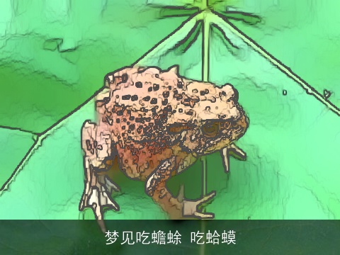 梦见吃蟾蜍 吃蛤蟆