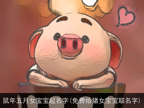 鼠年五月女宝宝起名字(免费给猪女宝宝取名字)