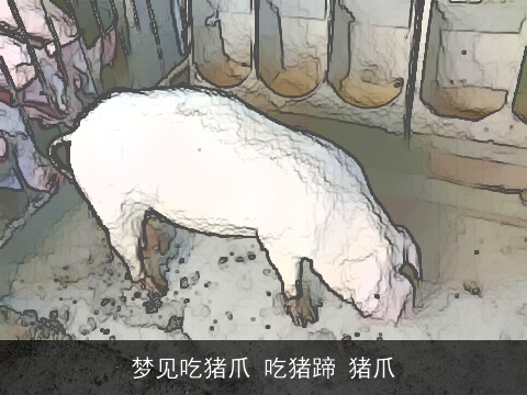 梦见吃猪爪 吃猪蹄 猪爪