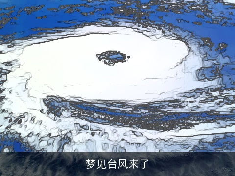 梦见台风来了