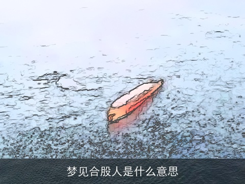 梦见合股人是什么意思