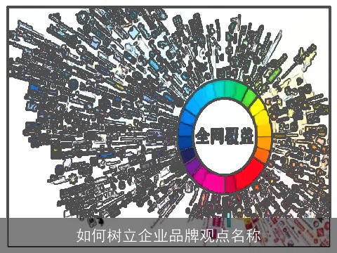 如何树立企业品牌观点名称