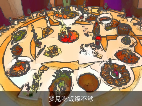 梦见吃饭饭不够