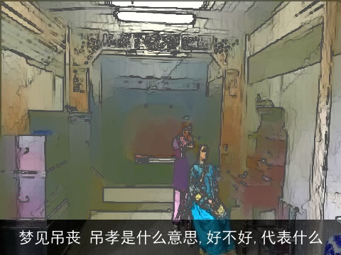 梦见吊丧 吊孝是什么意思,好不好,代表什么