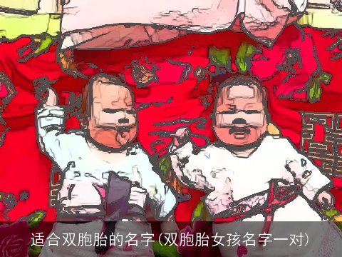 适合双胞胎的名字(双胞胎女孩名字一对)