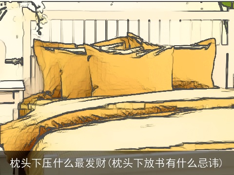 枕头下压什么最发财(枕头下放书有什么忌讳)