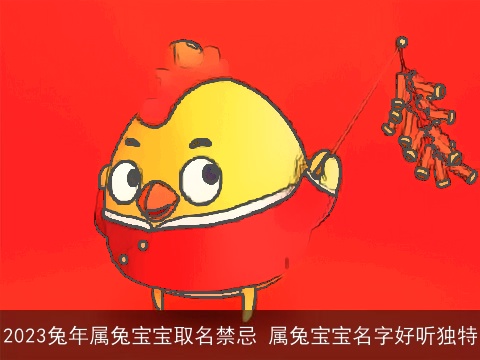 2023兔年属兔宝宝取名禁忌 属兔宝宝名字好听独特