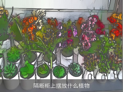 隔断柜上摆放什么植物
