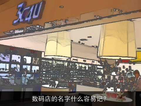 数码店的名字什么容易记？