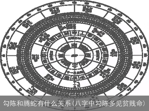 勾陈和腾蛇有什么关系(八字中勾陈多见贫贱命)