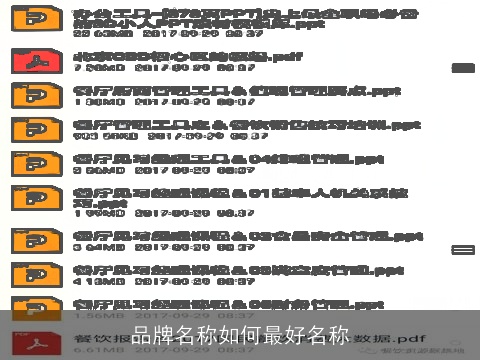 品牌名称如何最好名称