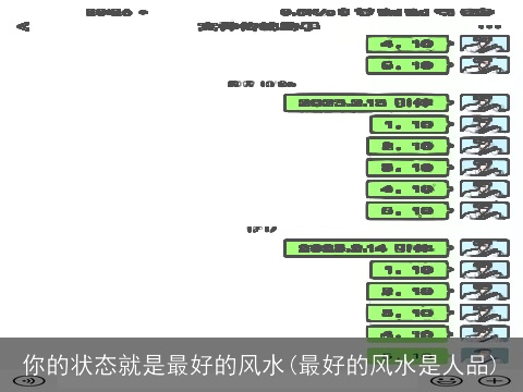 你的状态就是最好的风水(最好的风水是人品)