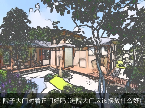 院子大门对着正门好吗(进院大门应该摆放什么好)