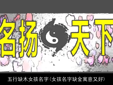 五行缺木女孩名字(女孩名字缺金寓意又好)