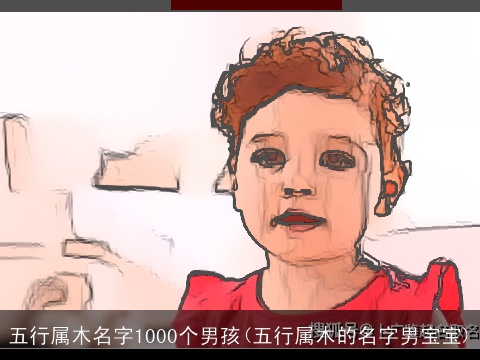 五行属木名字1000个男孩(五行属木的名字男宝宝)