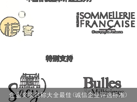 企业奖项名称大全最佳(诚信企业评选标准)